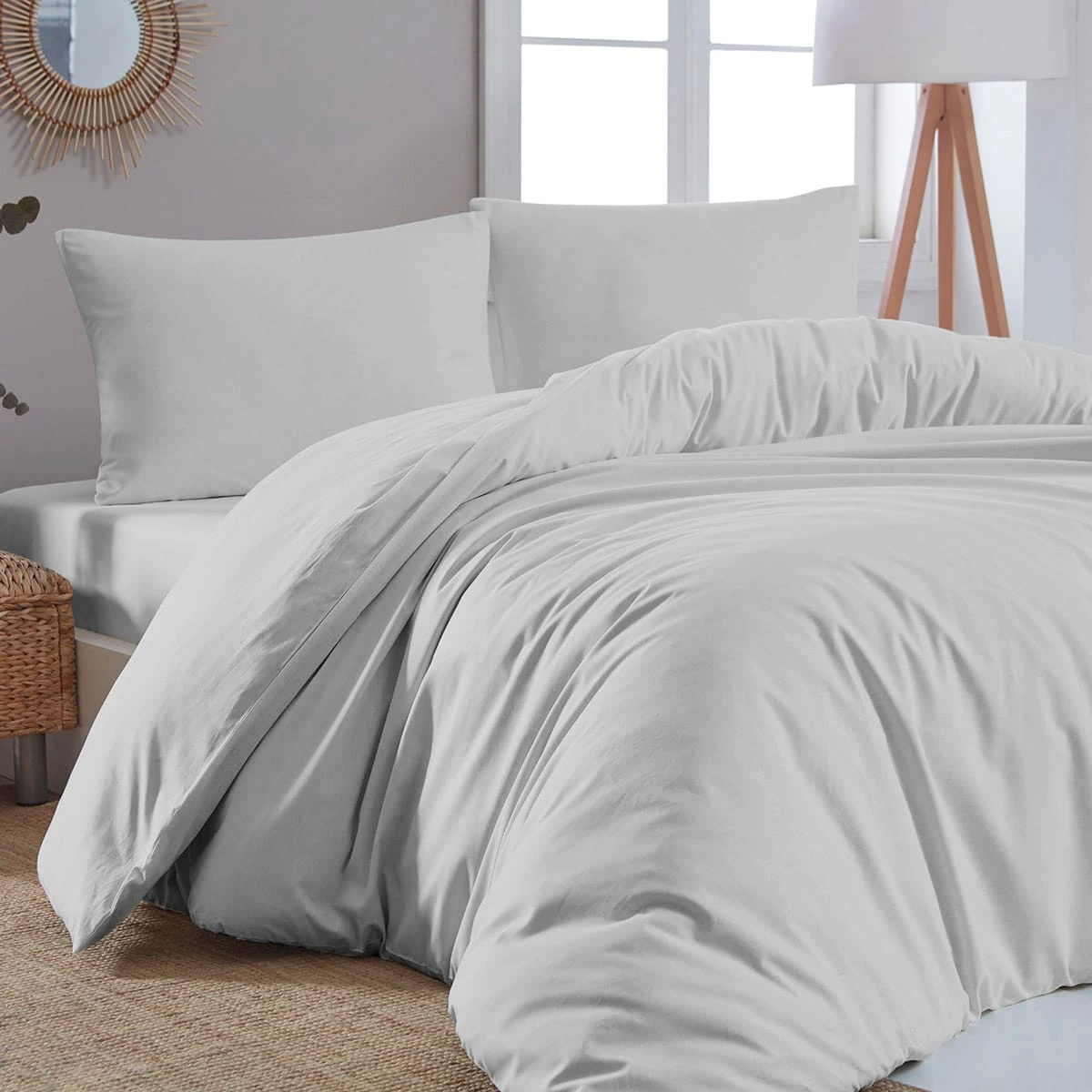 1999_Qgrey Beauty Home Πάπλωμα μονό μονόχρωμο Art 1999 160x240 Γκρι