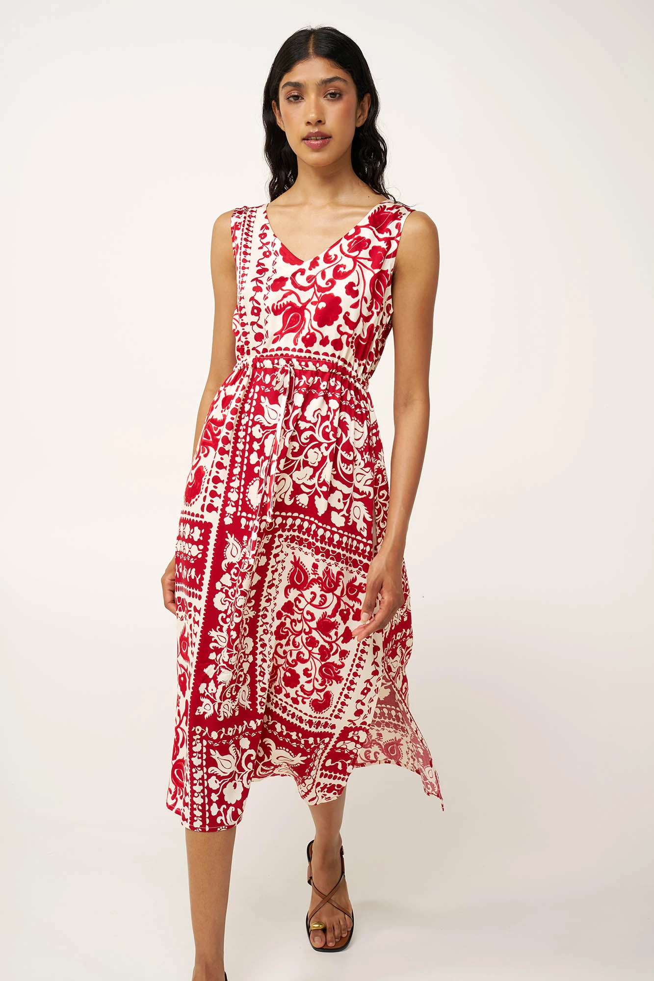 Μακρύ Καλοκαιρινό Φόρεμα από Ποπλίνα