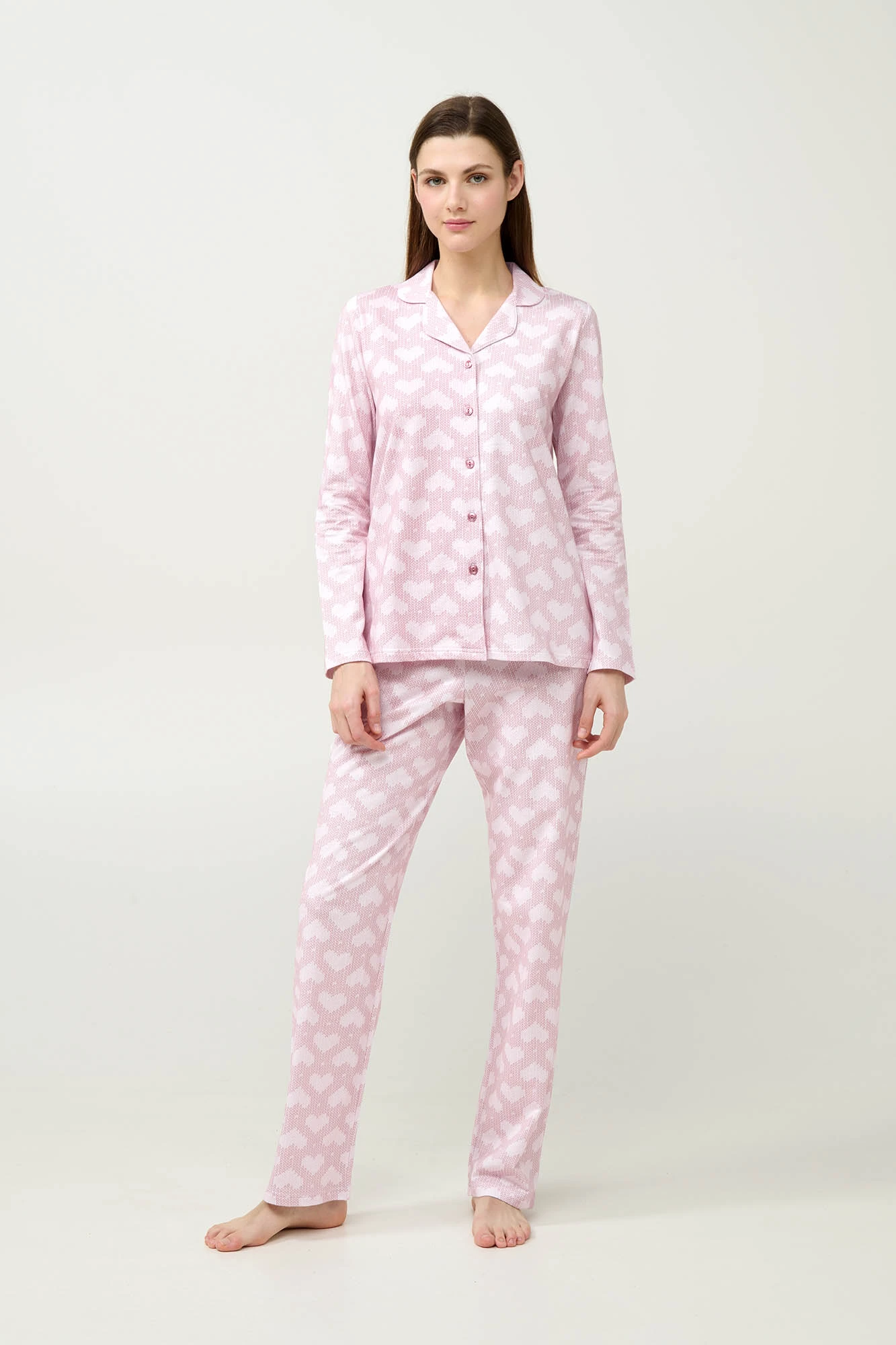 Γυναικεία Κουμπωτή Πυτζάμα Φούτερ
