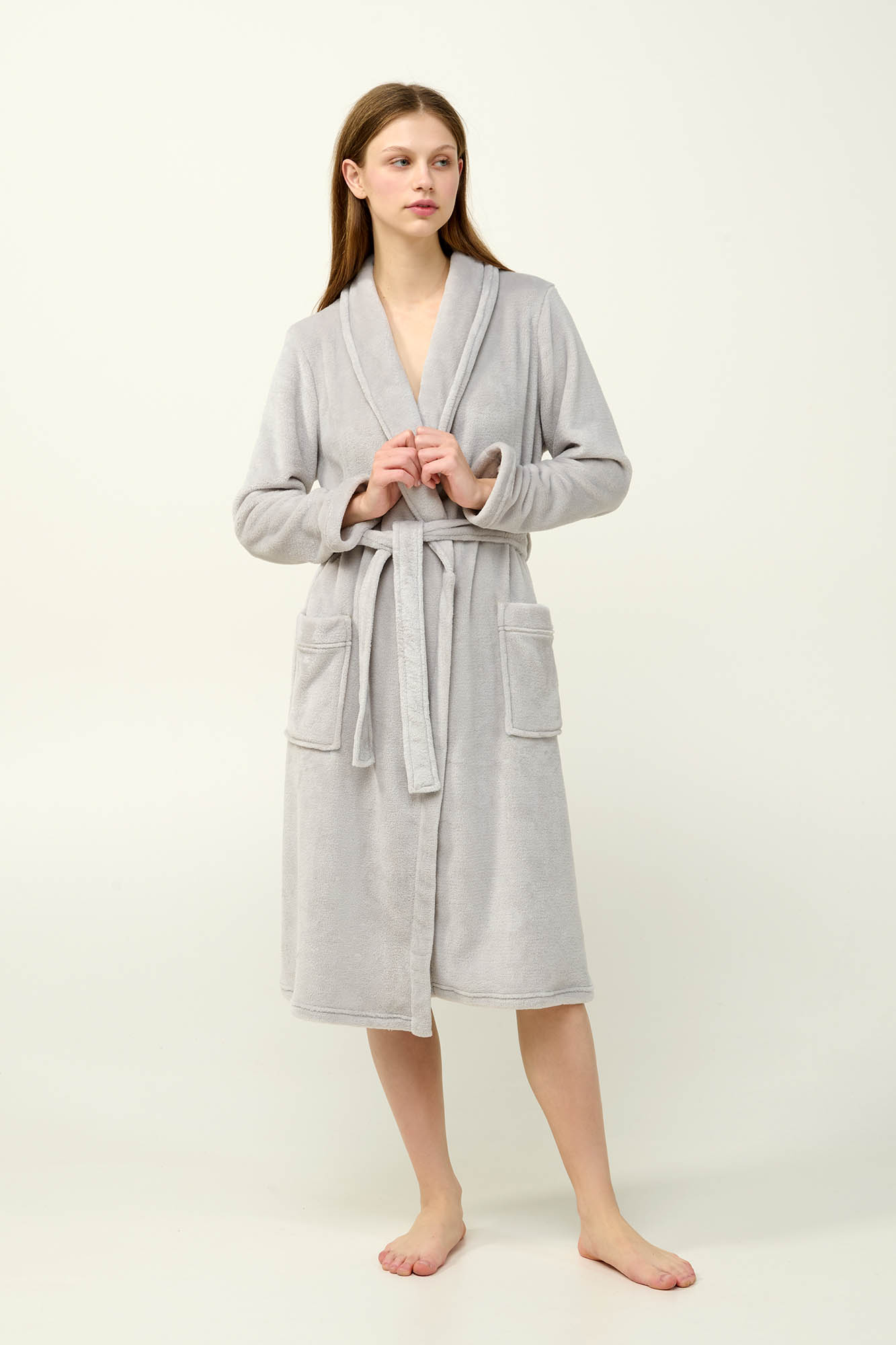 Γυναικεία Σταυρωτή Ρόμπα Fleece