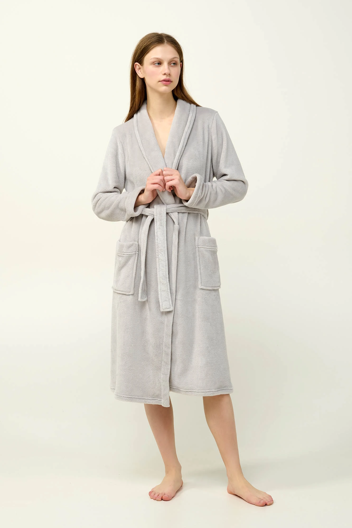 Γυναικεία Σταυρωτή Ρόμπα Fleece