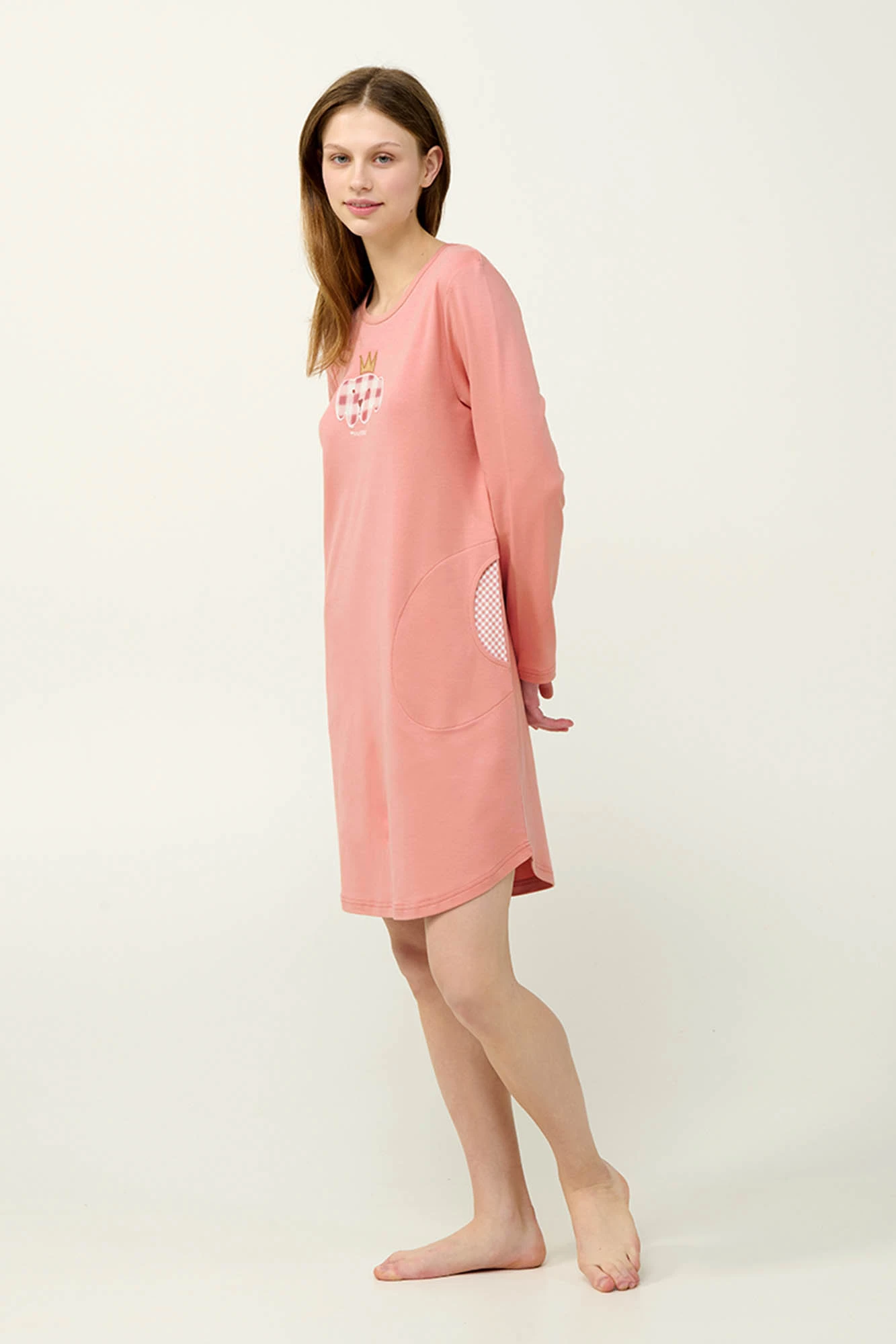 Βαμβακερό Νυχτικό με Τσέπες