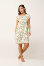 Micromodal Νυχτικό με Botanical Print