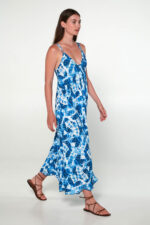 Εμπριμέ Μακρύ Φόρεμα