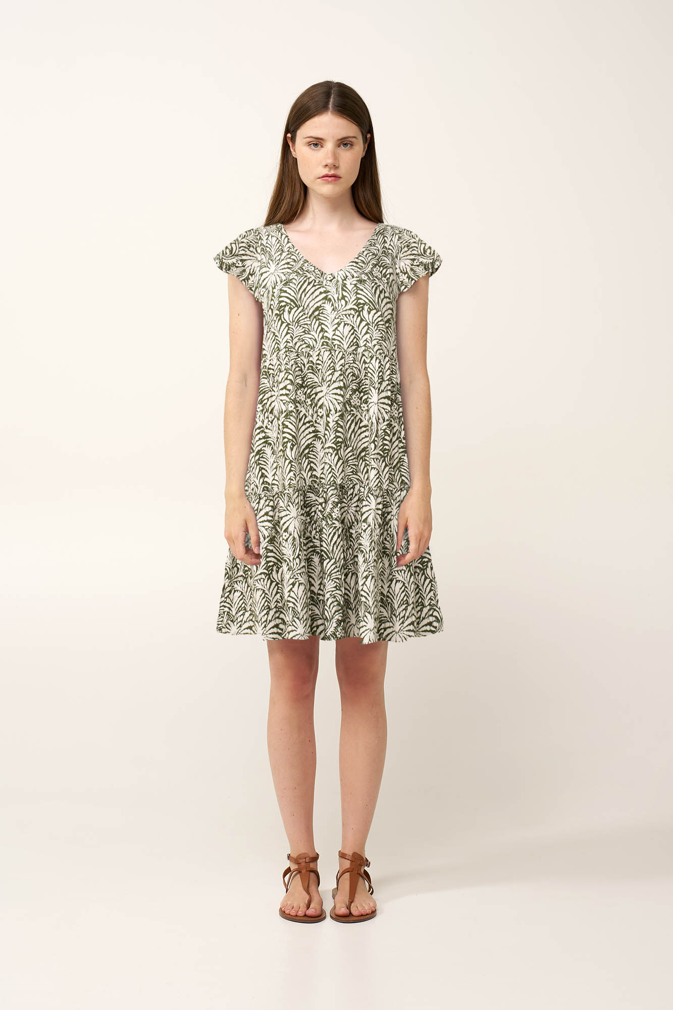 Καλοκαιρινό Jungle Φόρεμα από Ποπλίνα