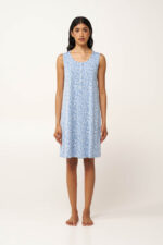 Micromodal Αμάνικο Νυχτικό με Πατιλέτα