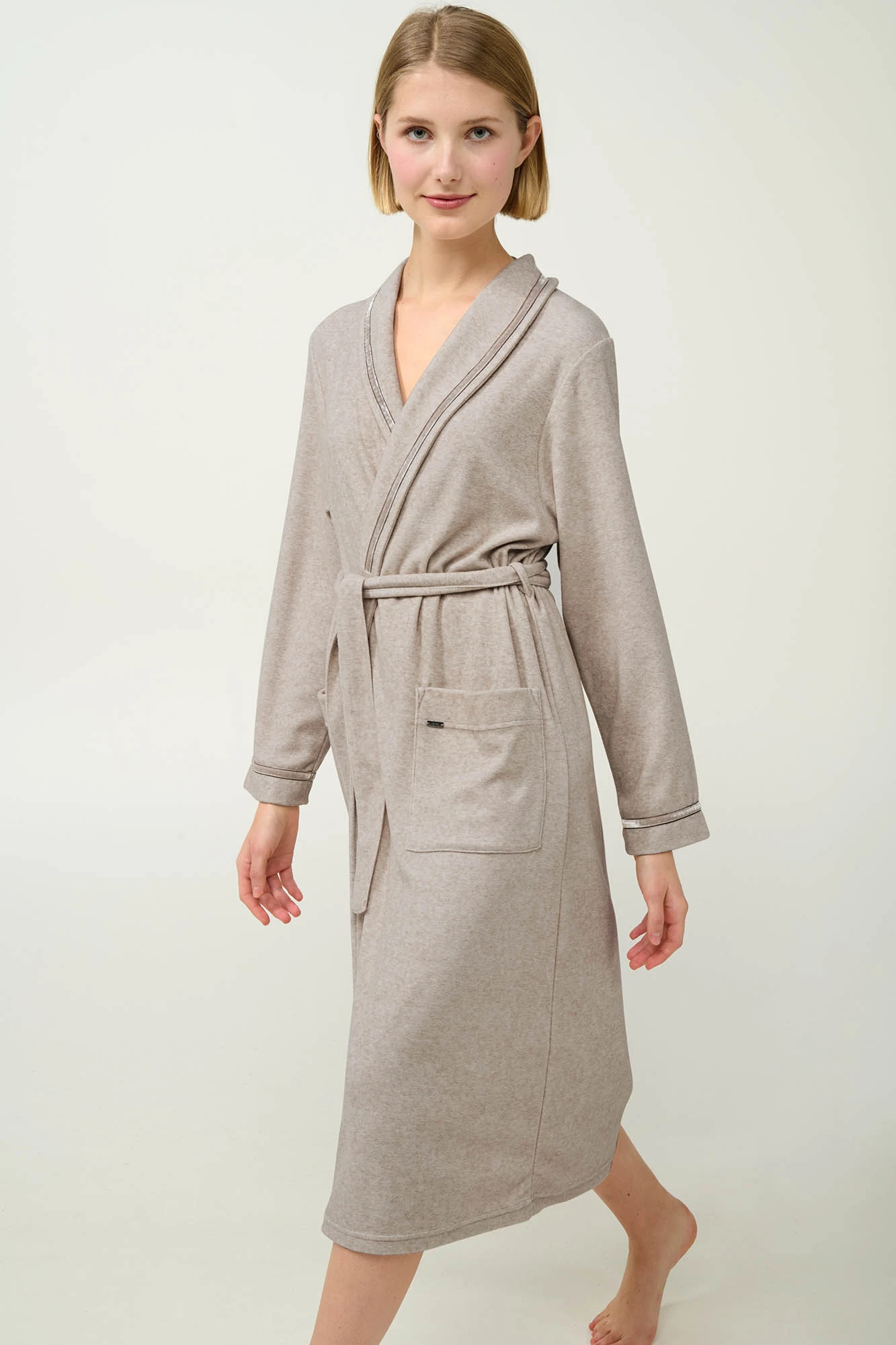 Γυναικεία Σταυρωτή Frottee Ρόμπα