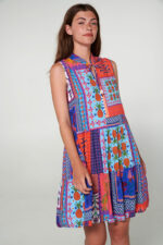 Εμπριμέ Αμάνικο Φόρεμα