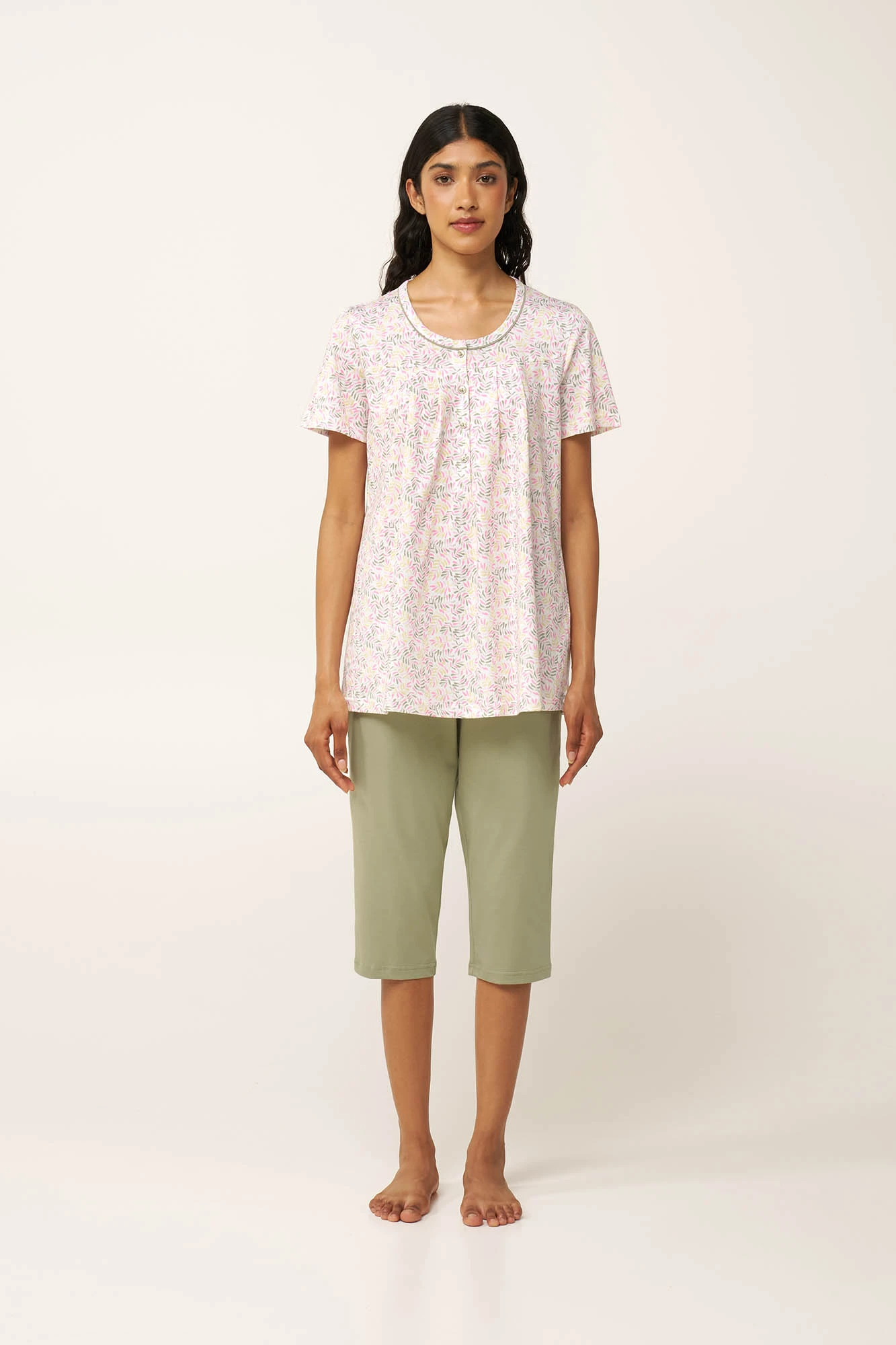 1_0103985846 Γυναικεία Βαμβακερή Πυτζάμα με Πατιλέτα