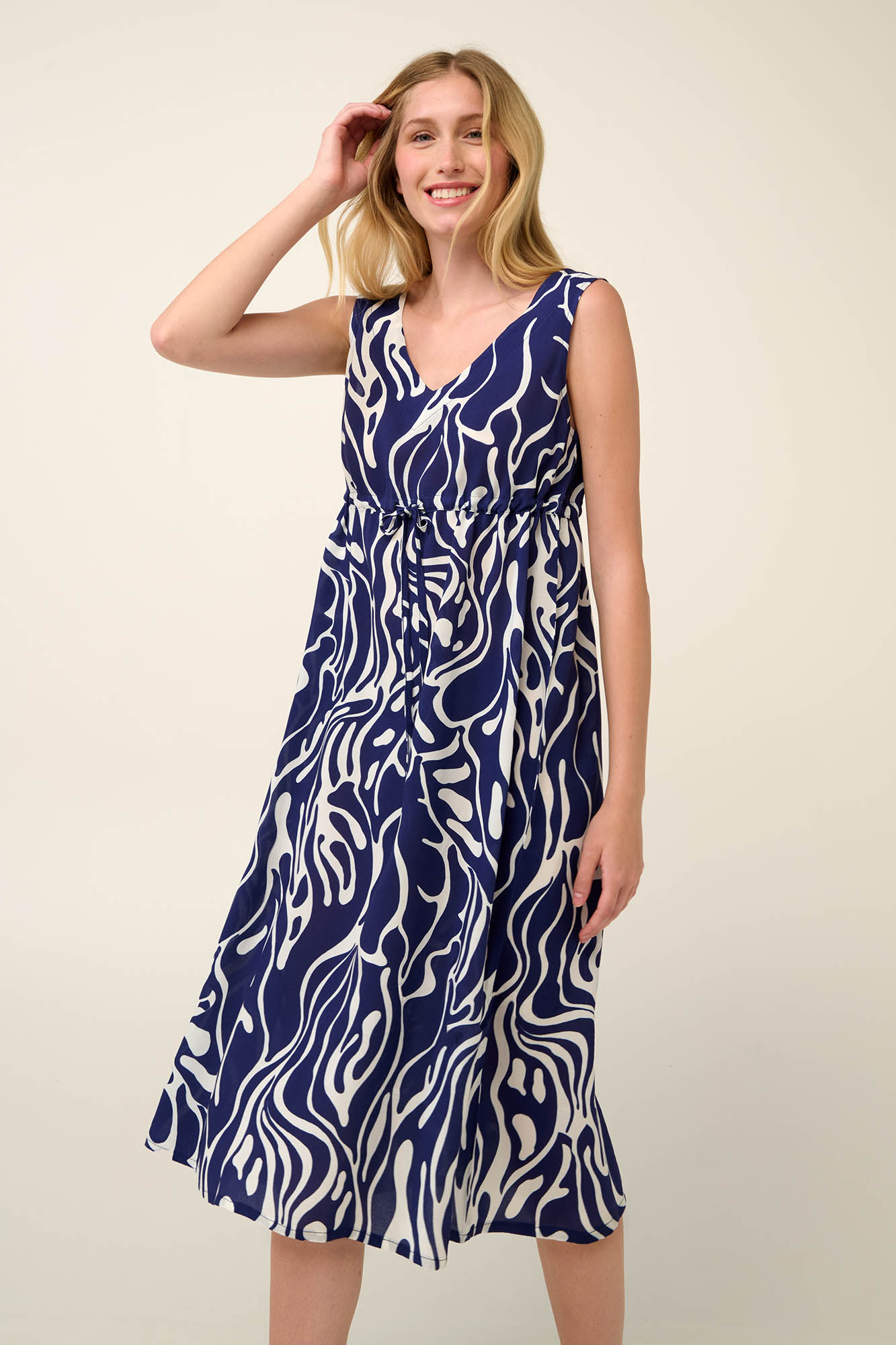 Αμάνικο Καλοκαιρινό Φόρεμα από Ποπλίνα