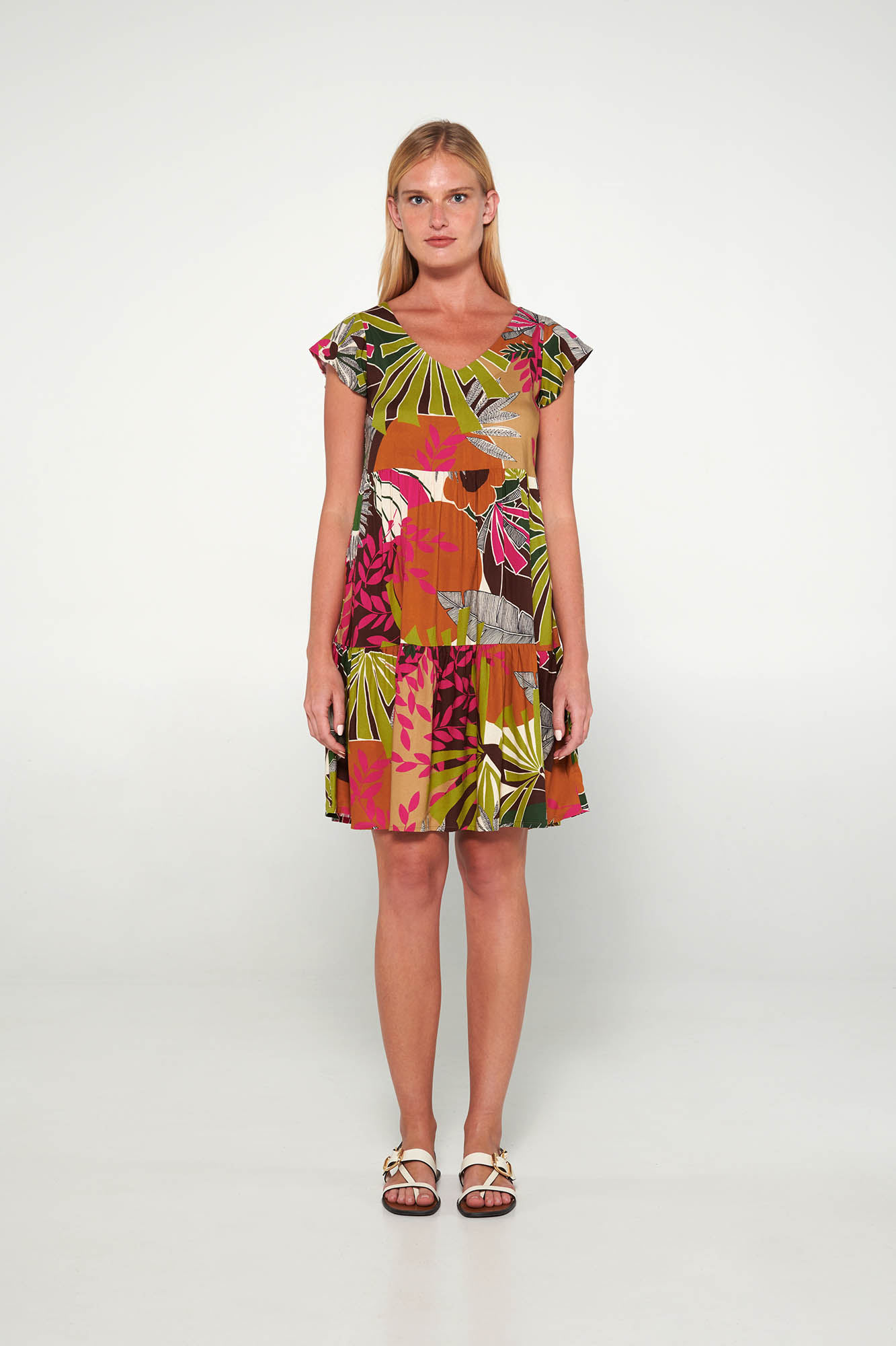 1_0137779957 Φόρεμα με Κοντό Μανίκι - Image 1