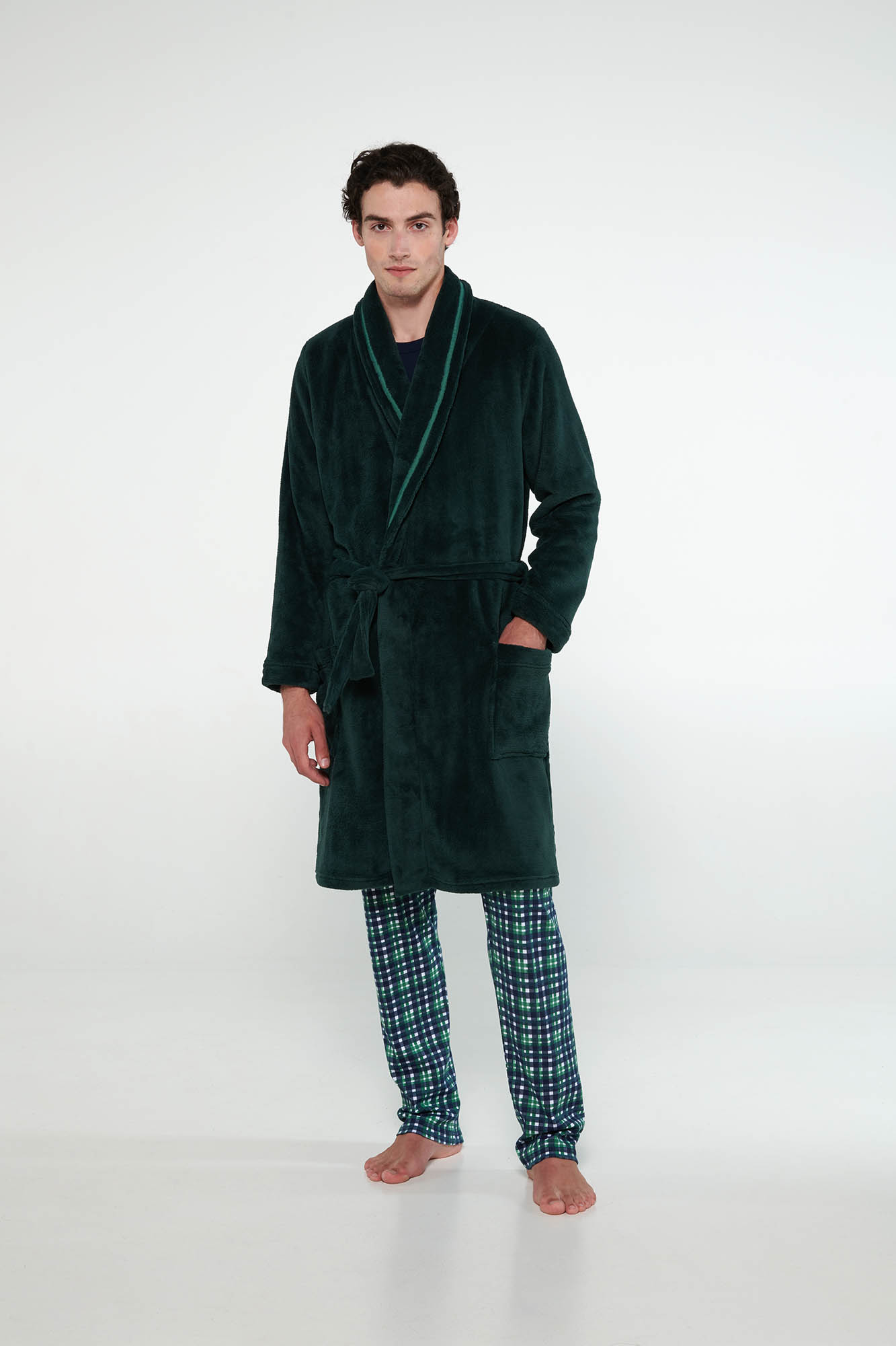 Μονόχρωμη Σταυρωτή Ρόμπα