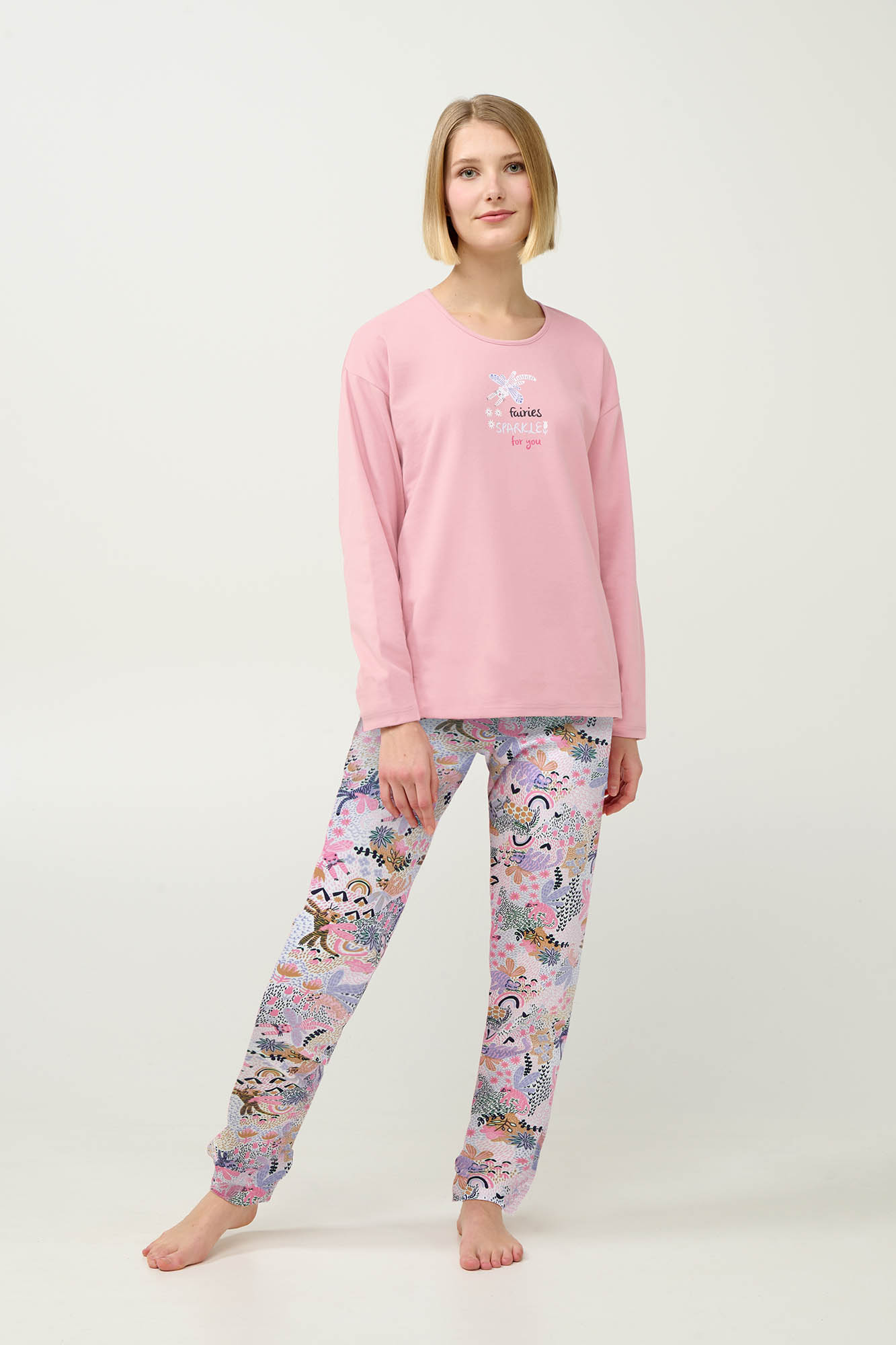 Γυναικεία Χειμερινή Βαμβακερή Πυτζάμα