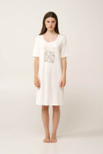 Νυχτικό Micromodal με Μαργαρίτες