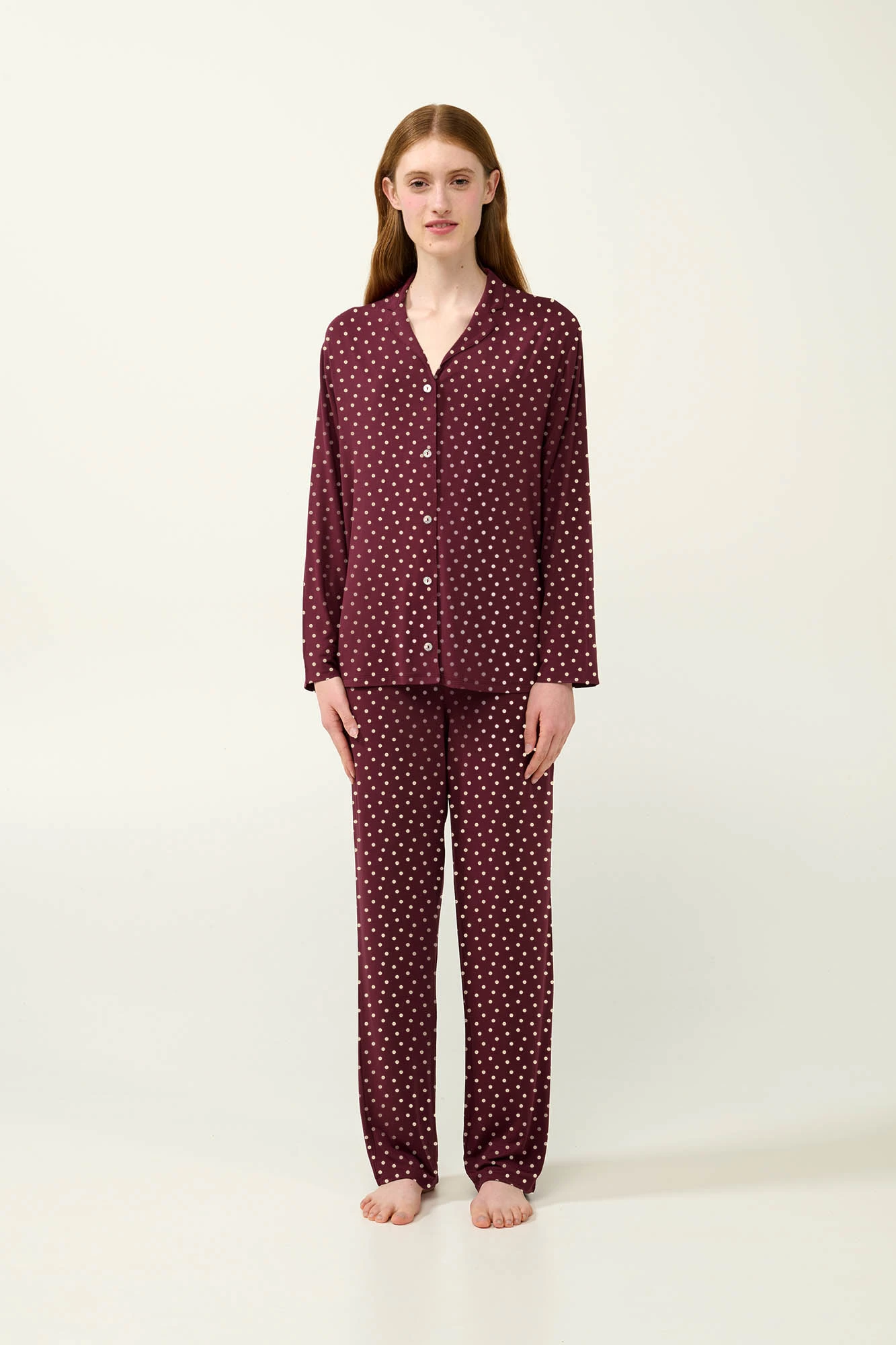Γυναικεία Πυτζάμα Micromodal με Κουμπιά