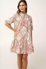 Κουμπωτό Καλοκαιρινό Φόρεμα από Ποπλίνα