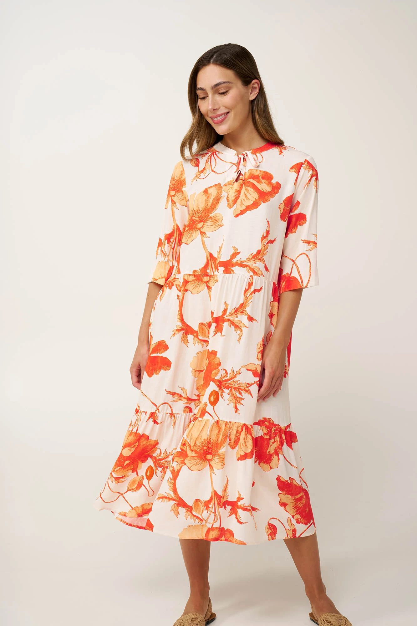 Μακρύ Καλοκαιρινό Φόρεμα από Ποπλίνα