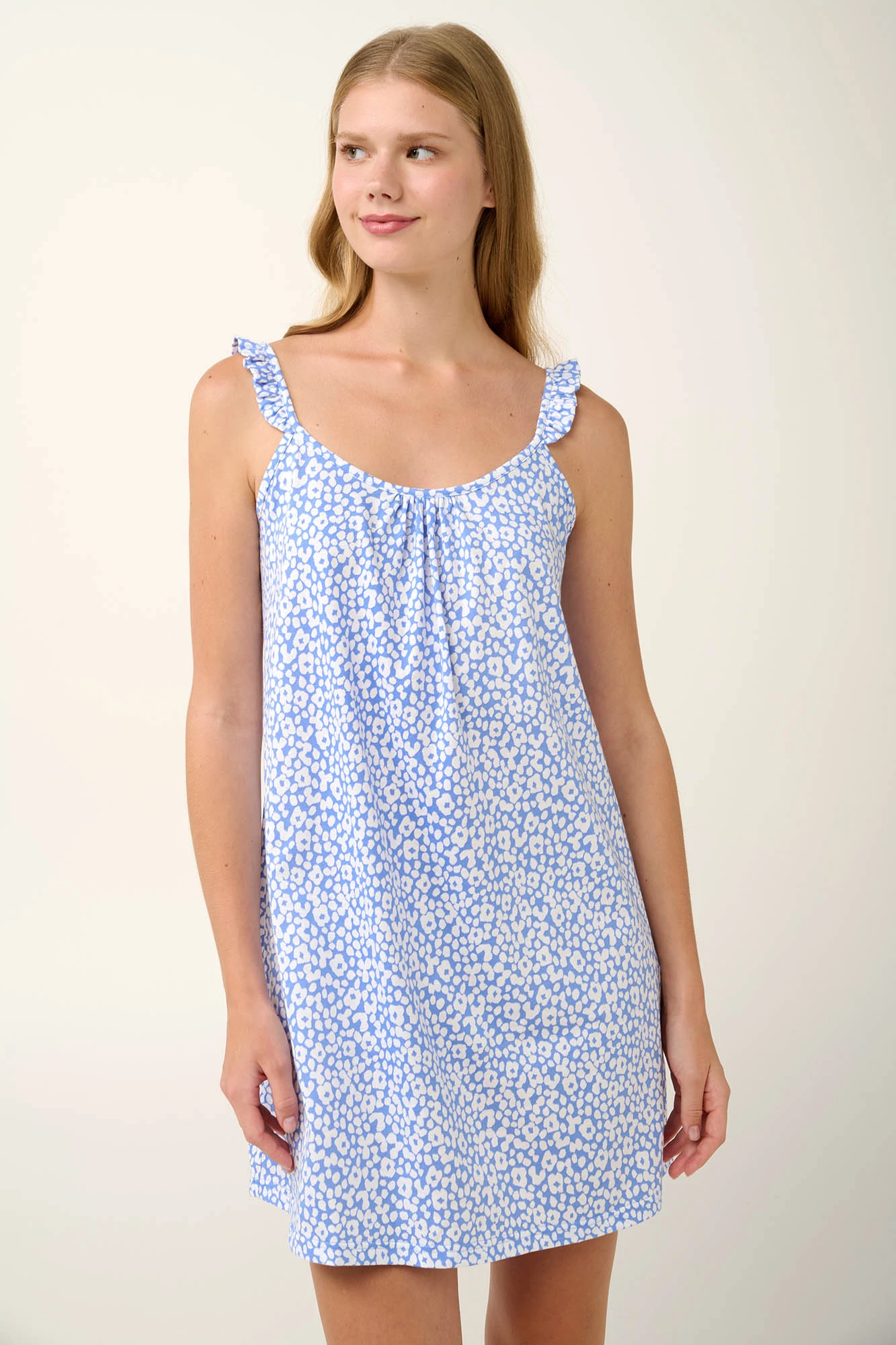 Καλοκαιρινό Νυχτικό  Φλοράλ από Βαμβάκι