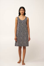 Micromodal Φλοράλ Νυχτικό με Πατιλέτα