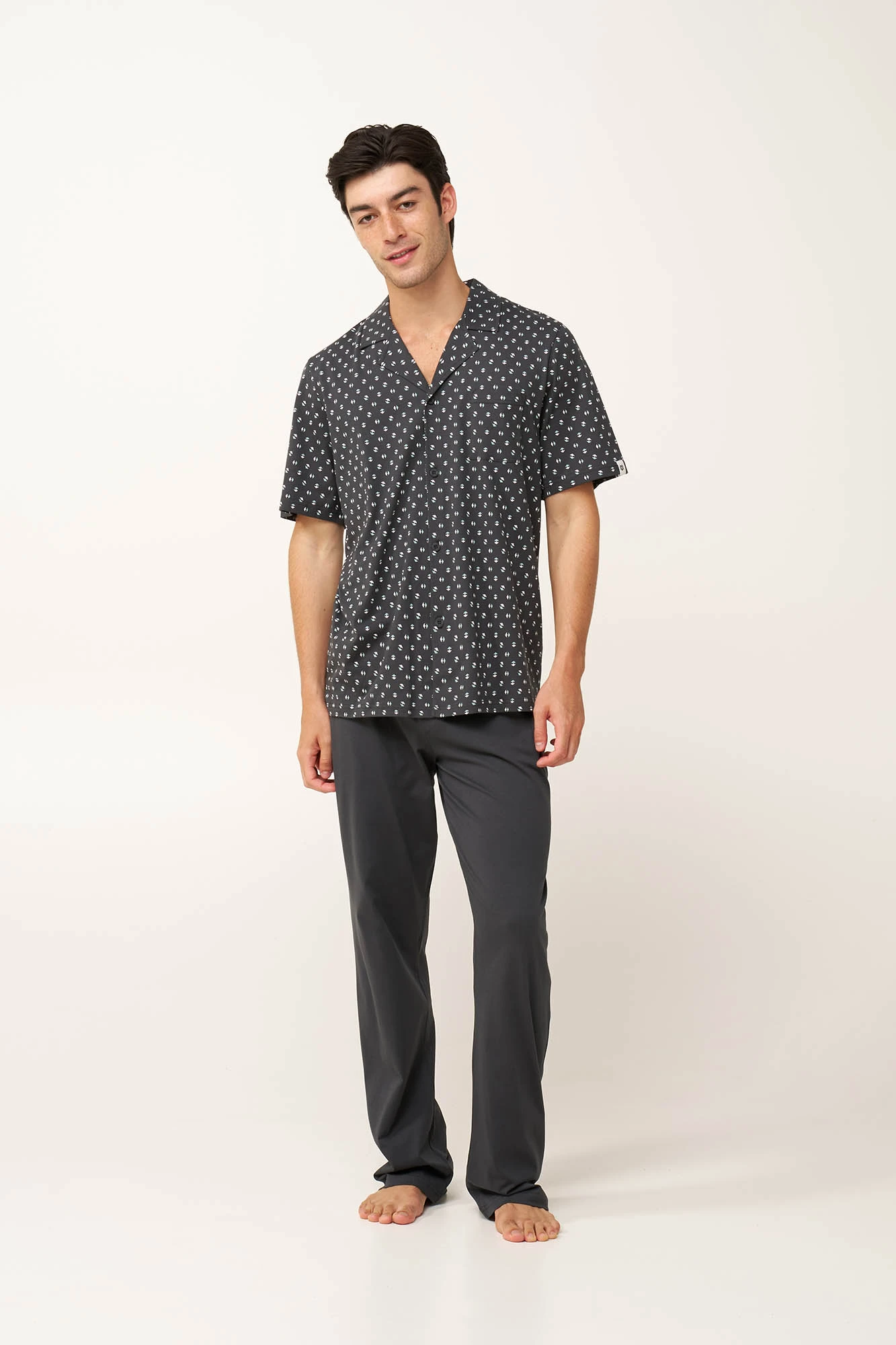 Ανδρική Καλοκαιρινή Κουμπωτή Πυτζάμα
