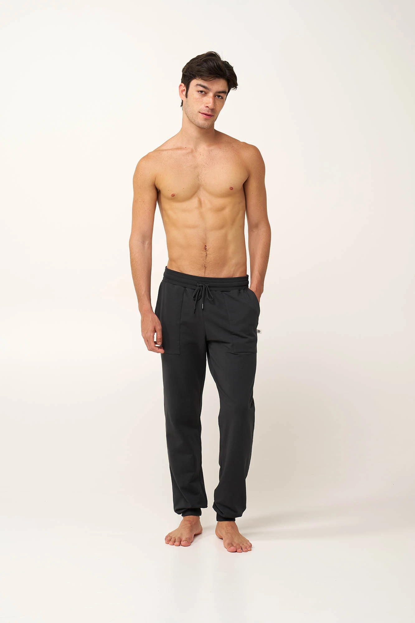 Βαμβακερό Ανδρικό Παντελόνι με Μανσέτες