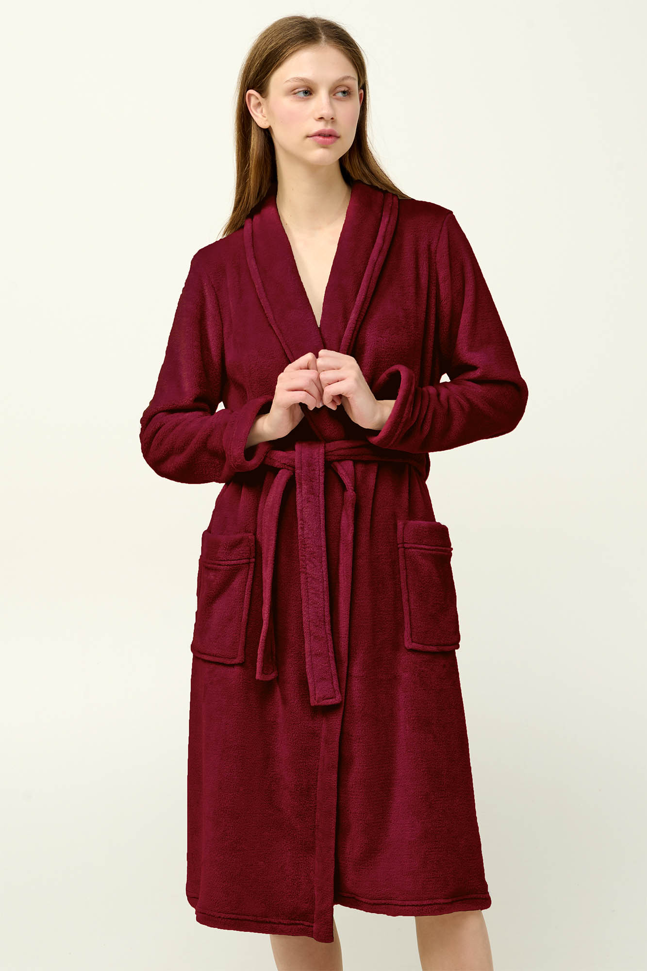 Μακριά Γυναικεία Σταυρωτή Ρόμπα