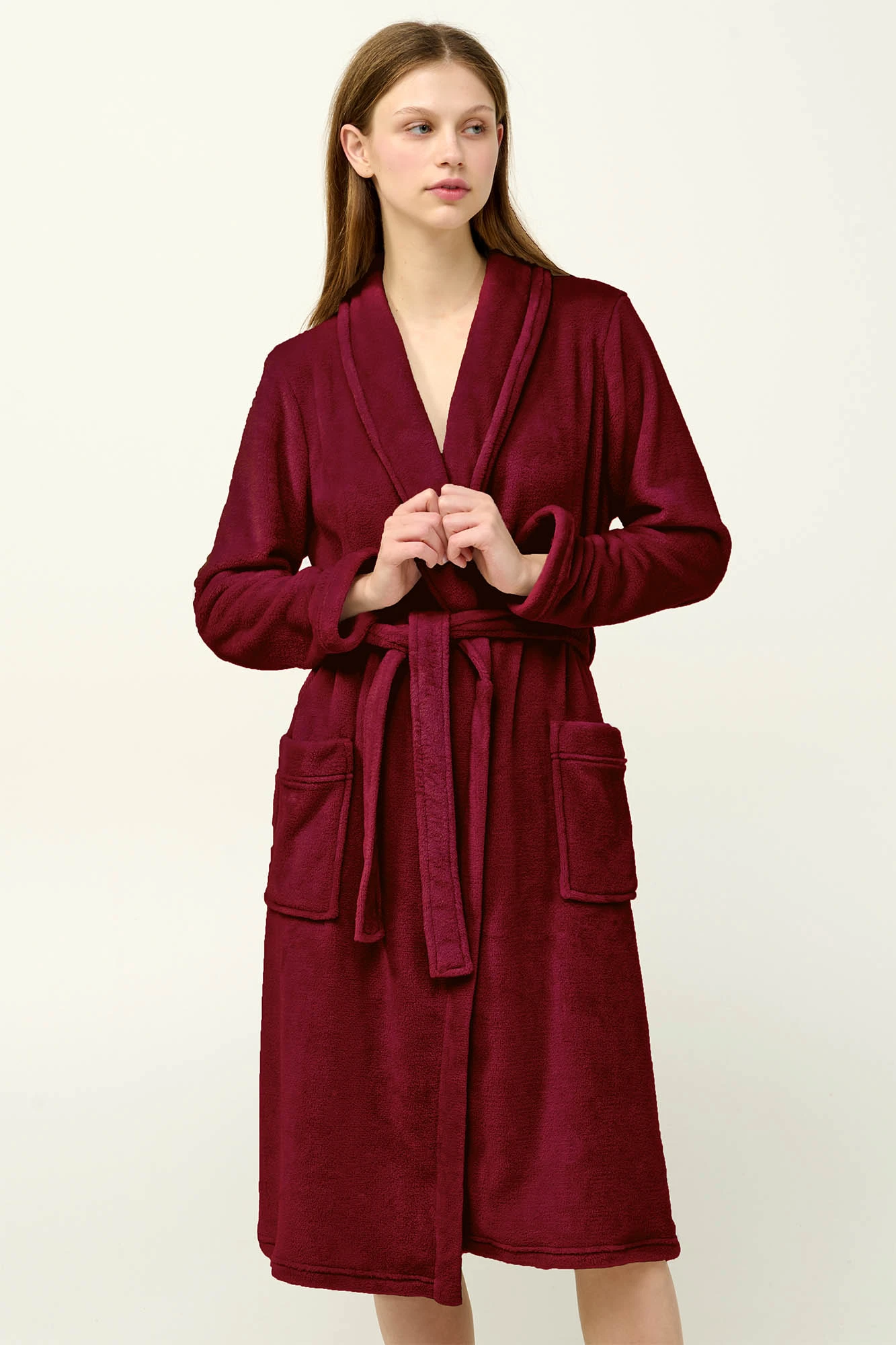 Μακριά Γυναικεία Σταυρωτή Ρόμπα