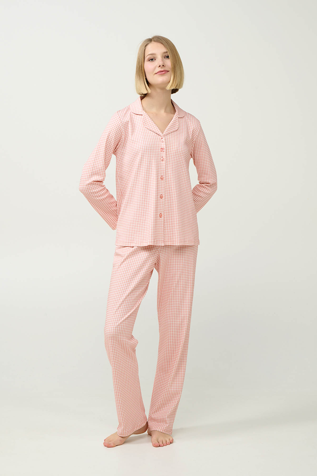 Βαμβακερή Γυναικεία Κουμπωτή Πυτζάμα