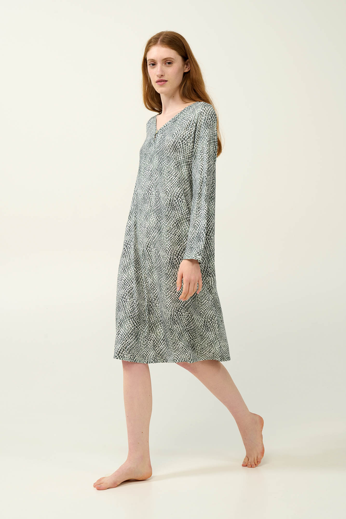 Χειμερινό Micromodal Νυχτικό Animal Print