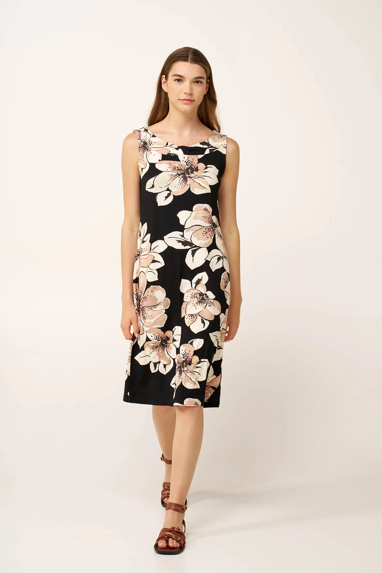 1_0240291992 Αμάνικο Καλοκαιρινό Viscose Φόρεμα