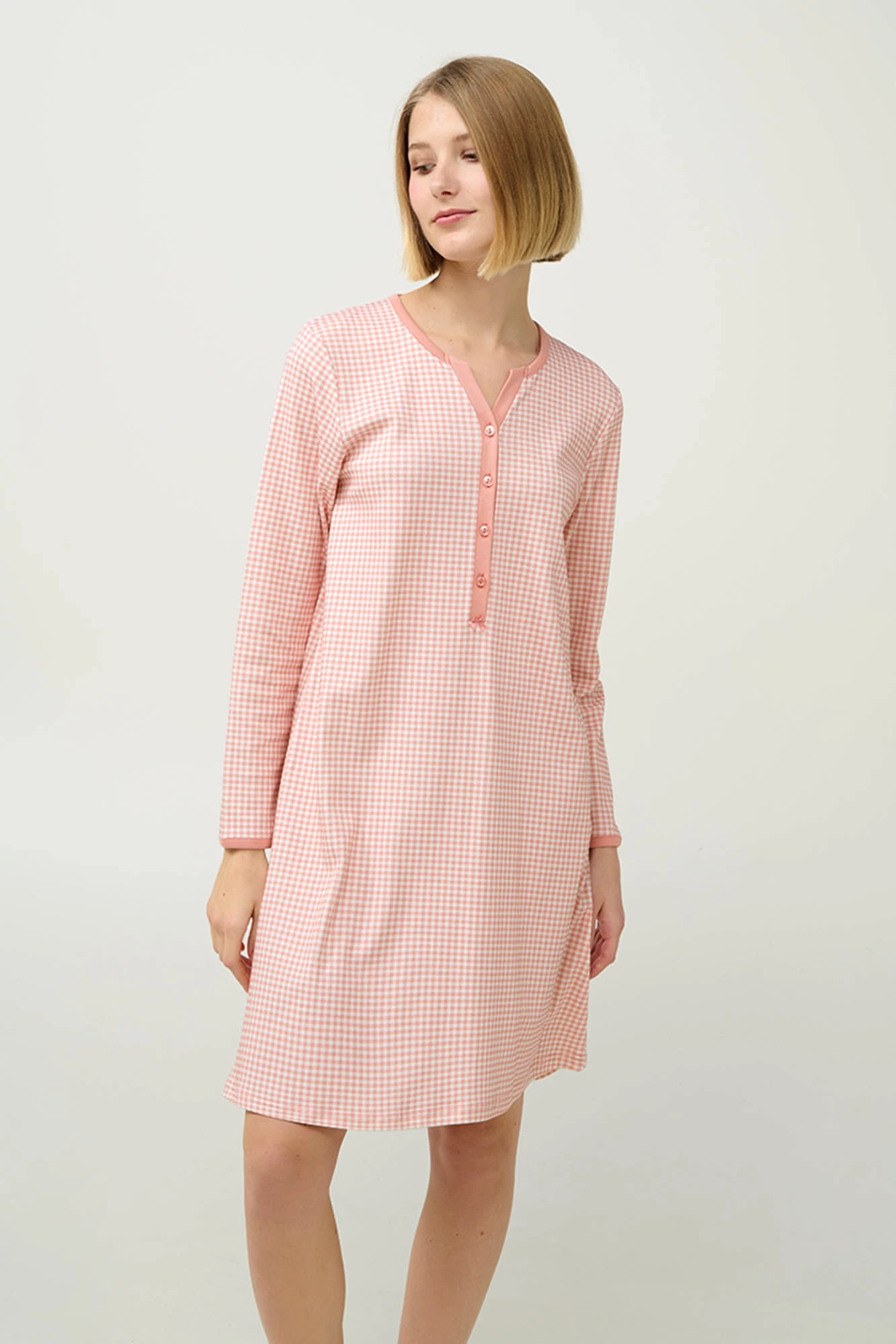 Γυναικείο Βαμβακερό Νυχτικό με Πατιλέτα