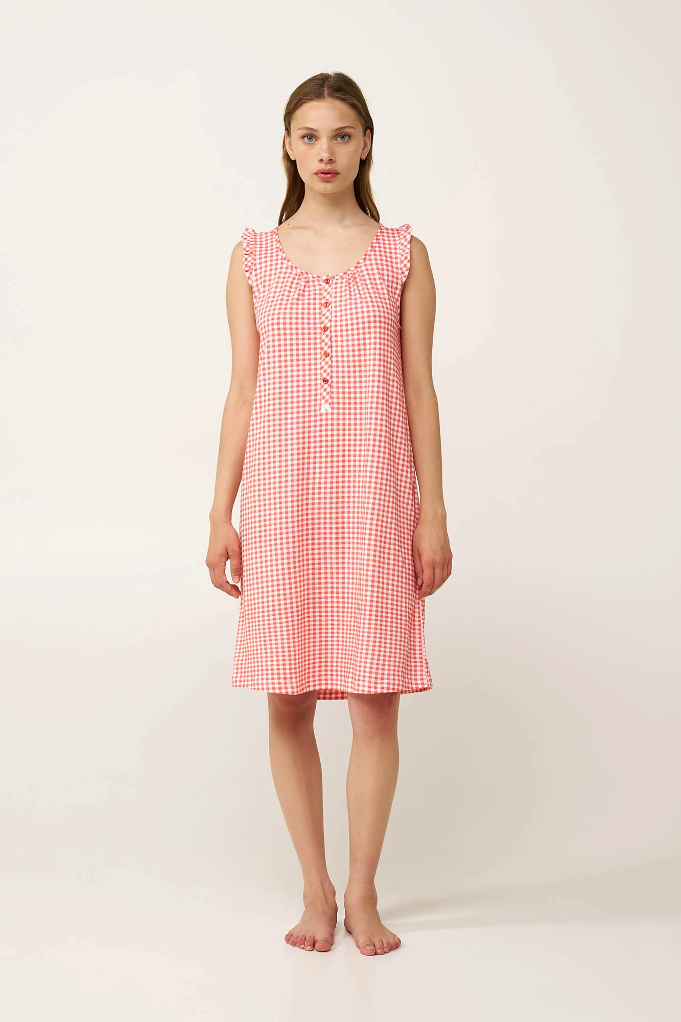 1_0272270247 Βαμβακερό Νυχτικό με Πατιλέτα