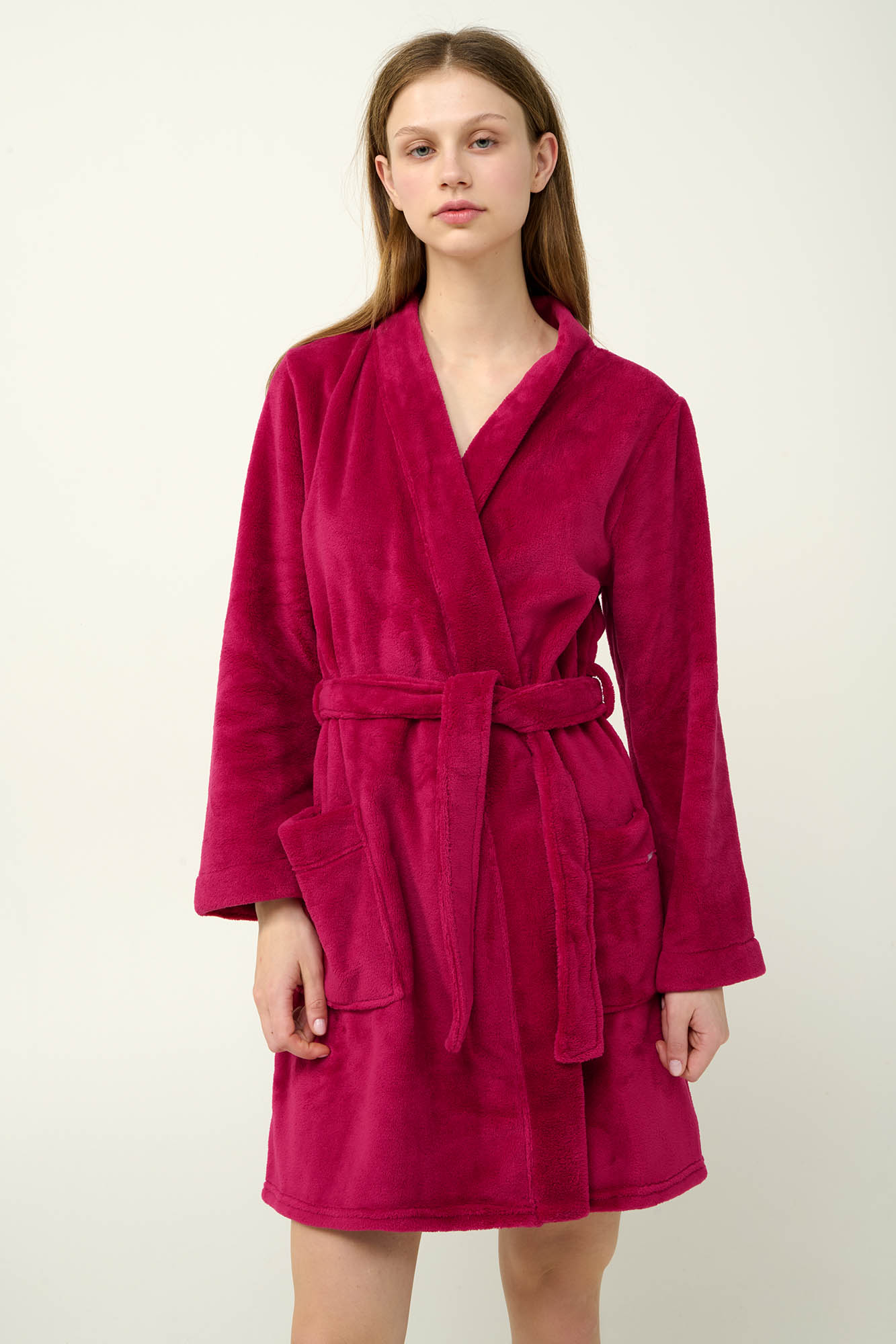 Μονόχρωμη Σταυρωτή Ρόμπα