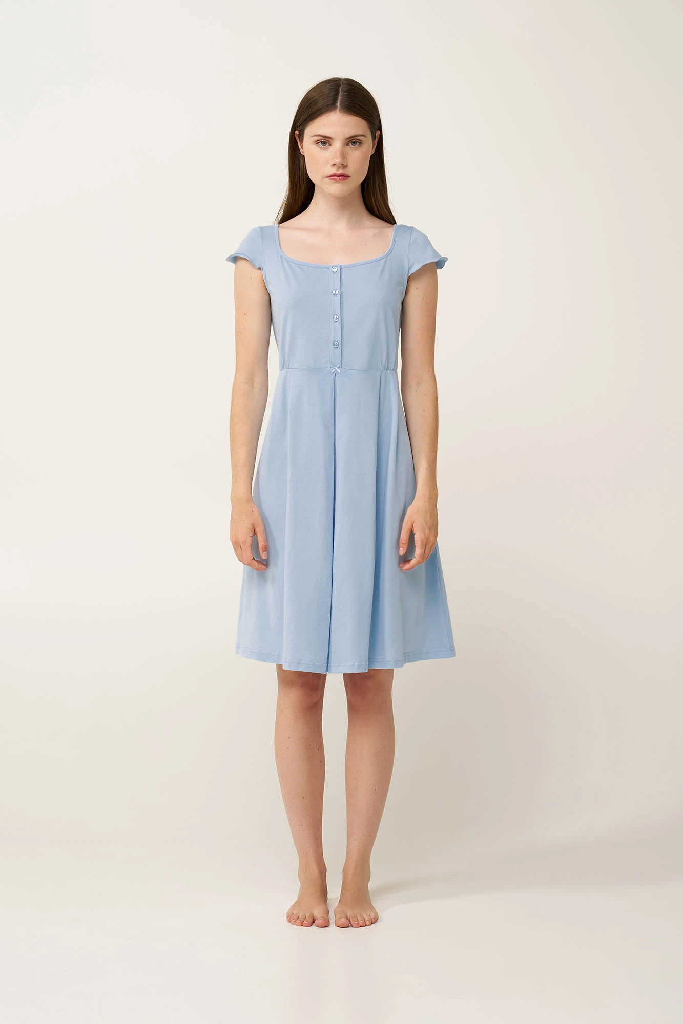 1_0282914891 Βαμβακερό Νυχτικό Εγκυμοσύνης και Θηλασμού