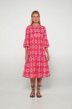 Εμπριμέ Μακρύ Φόρεμα