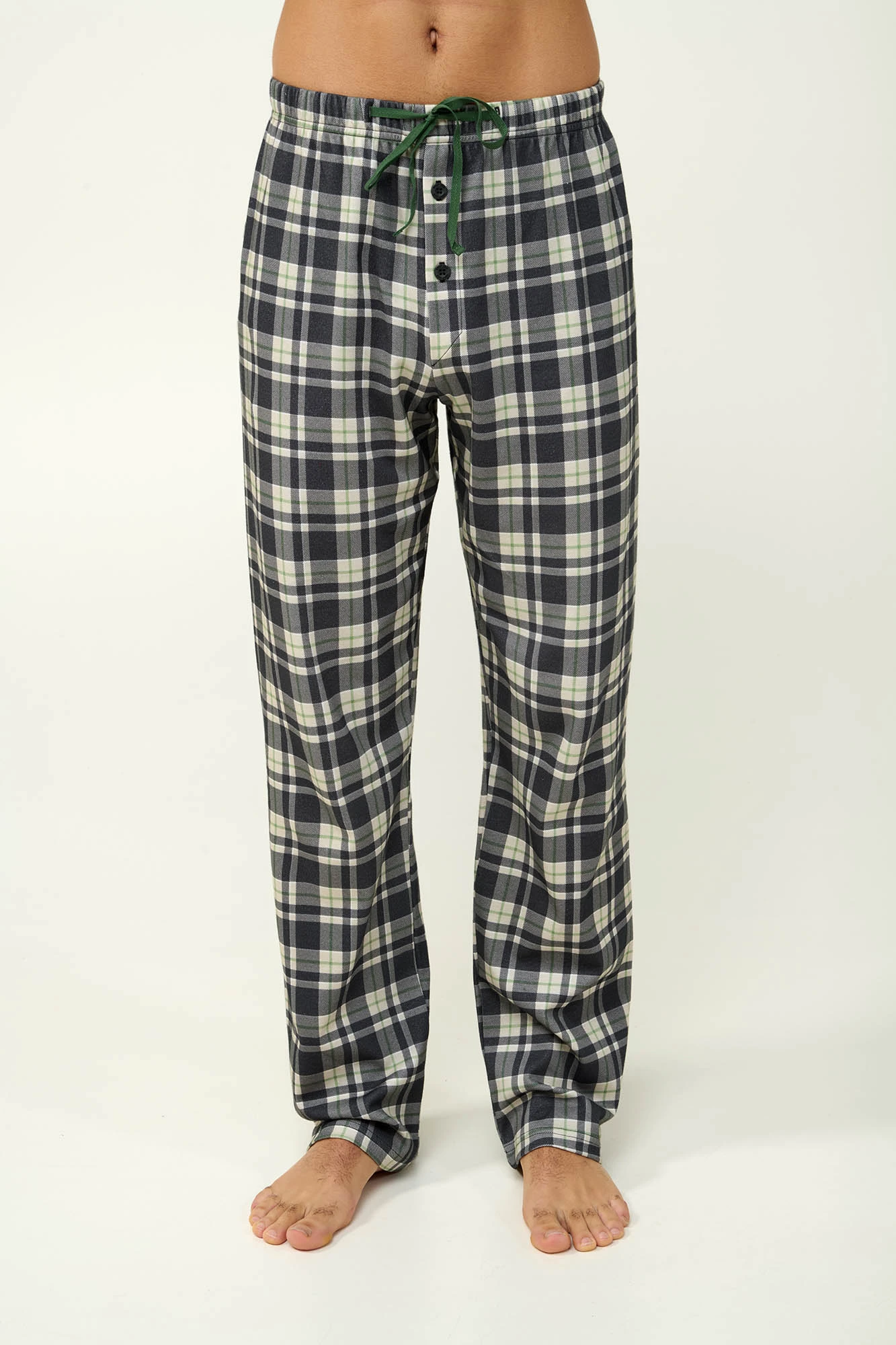 Βαμβακερό Καρό Ανδρικό Παντελόνι