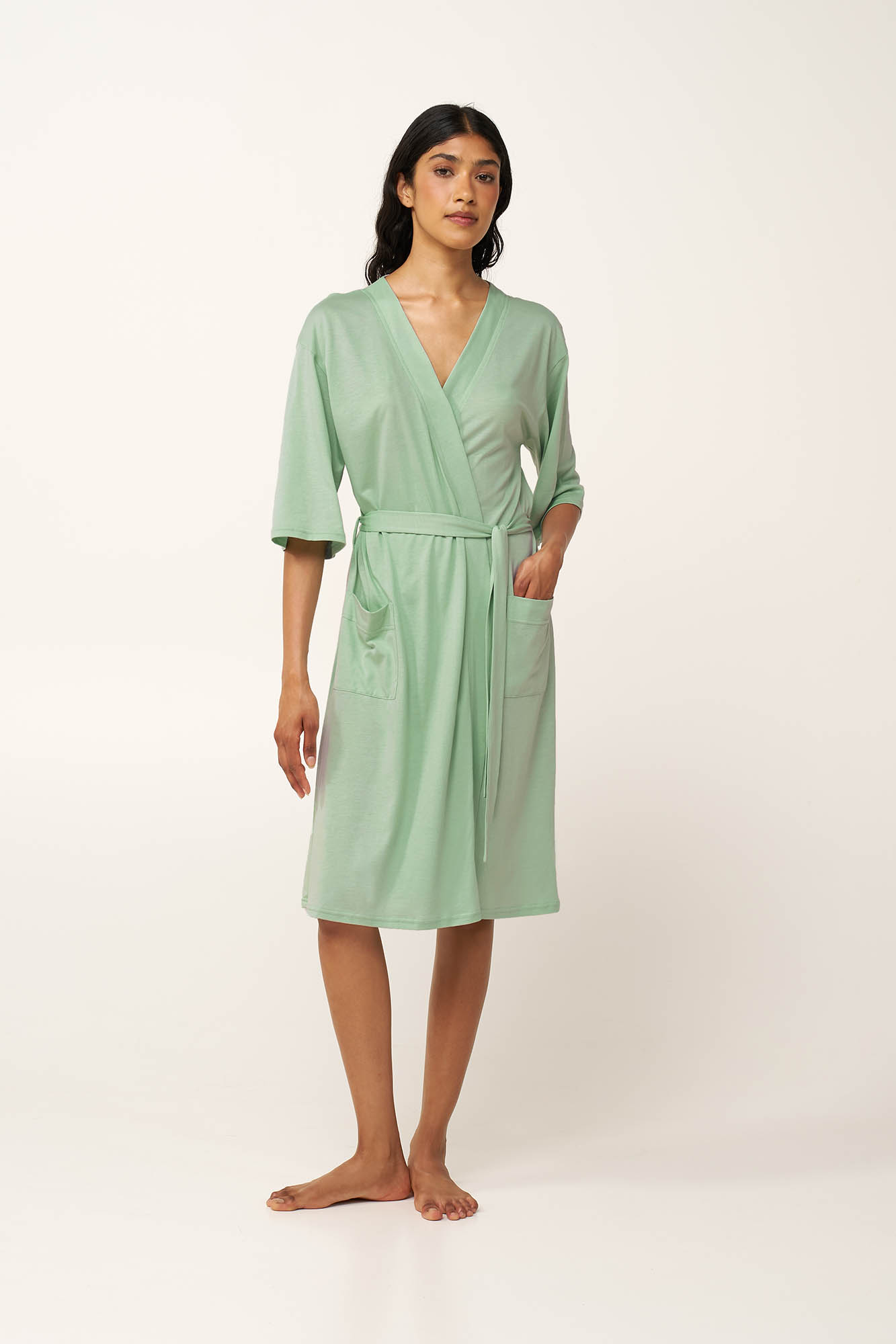 1_0291951550 Γυναικεία Σταυρωτή Ρόμπα Cotton-Modal - Image 1