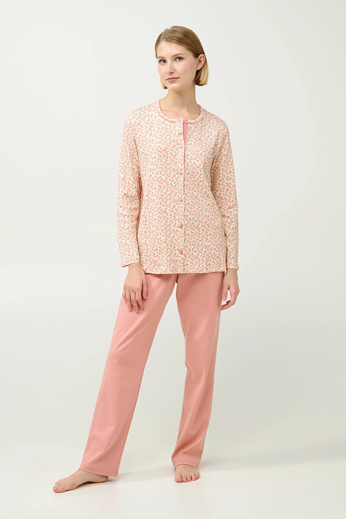 Γυναικεία Βαμβακερή Κουμπωτή Πυτζάμα