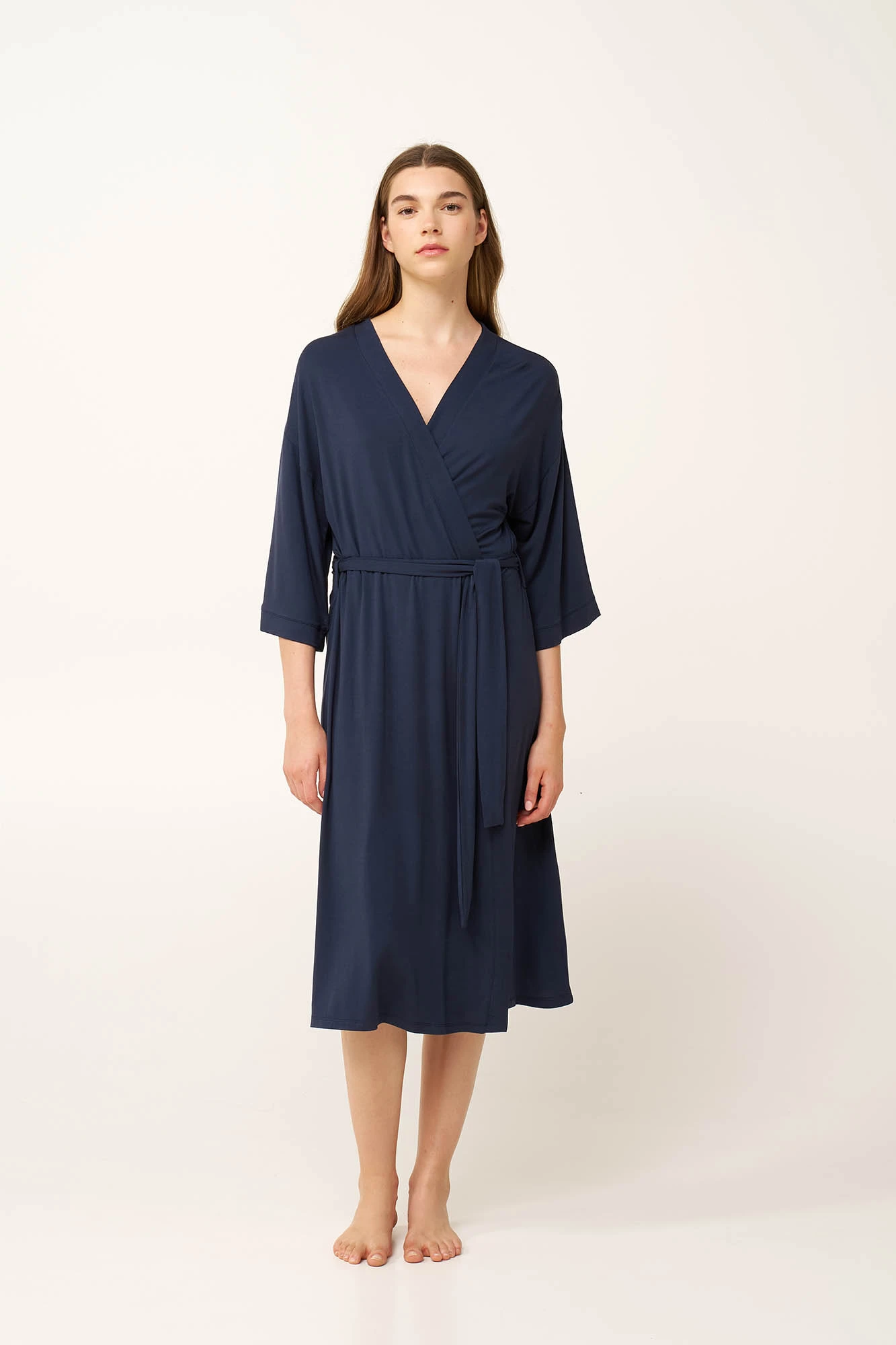 1_0330786682 Μονόχρωμη Γυναικεία Ρόμπα Micromodal