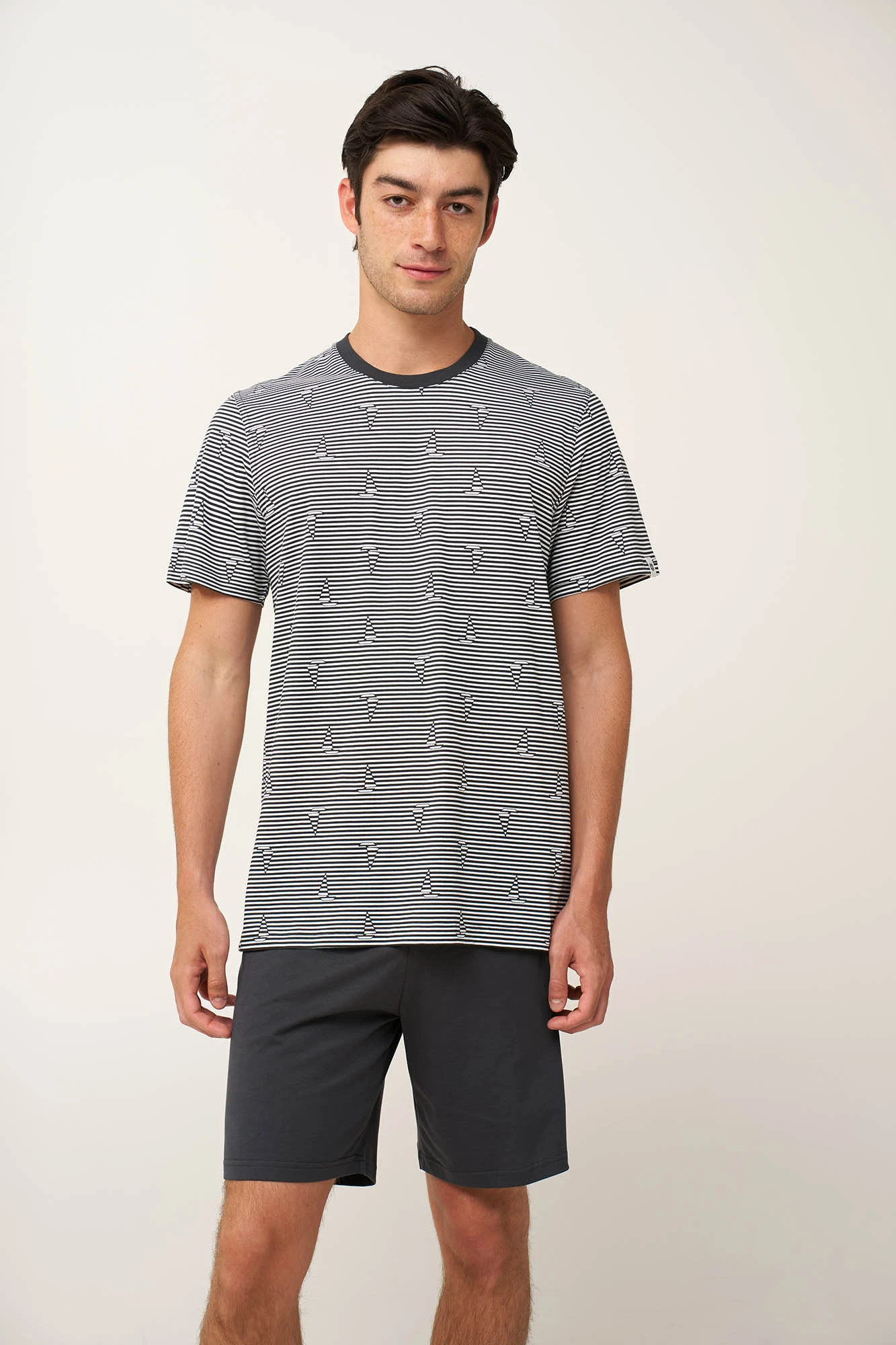 Ανδρική Καλοκαιρινή Πυτζάμα με Ρίγες