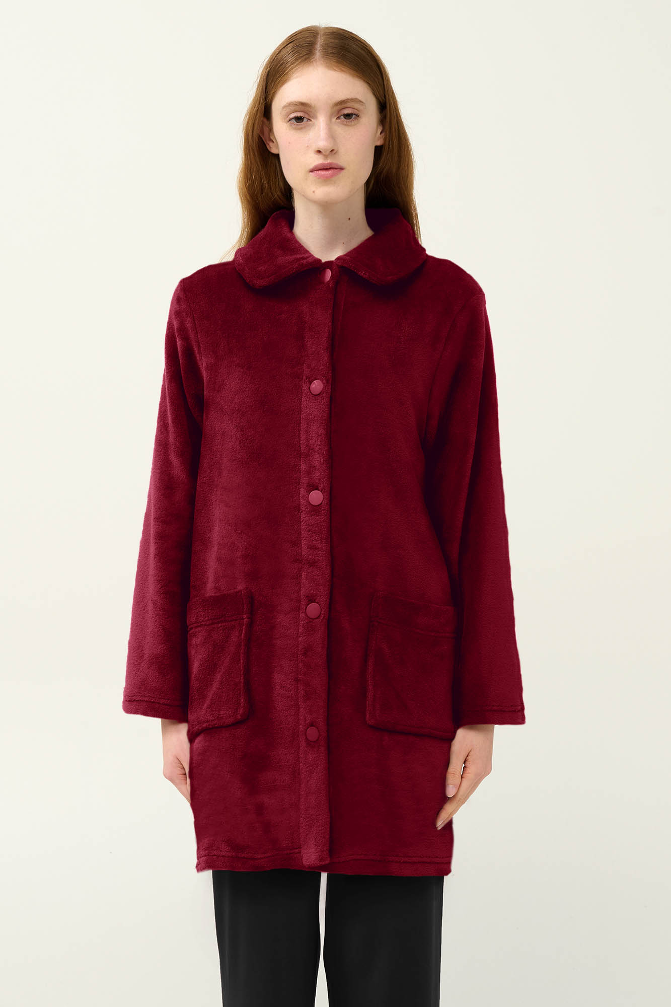 Γυναικεία Κουμπωτή Fleece Ρόμπα