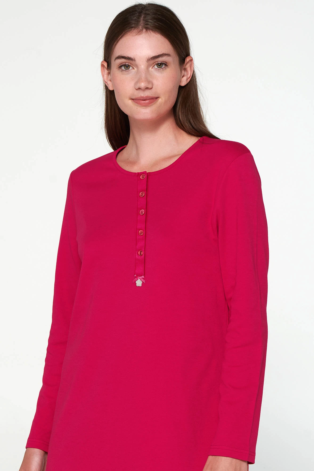 Βαμβακερό Χειμερινό Νυχτικό με Πατιλέτα