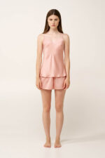 Σατέν Baby doll με Τιράντες