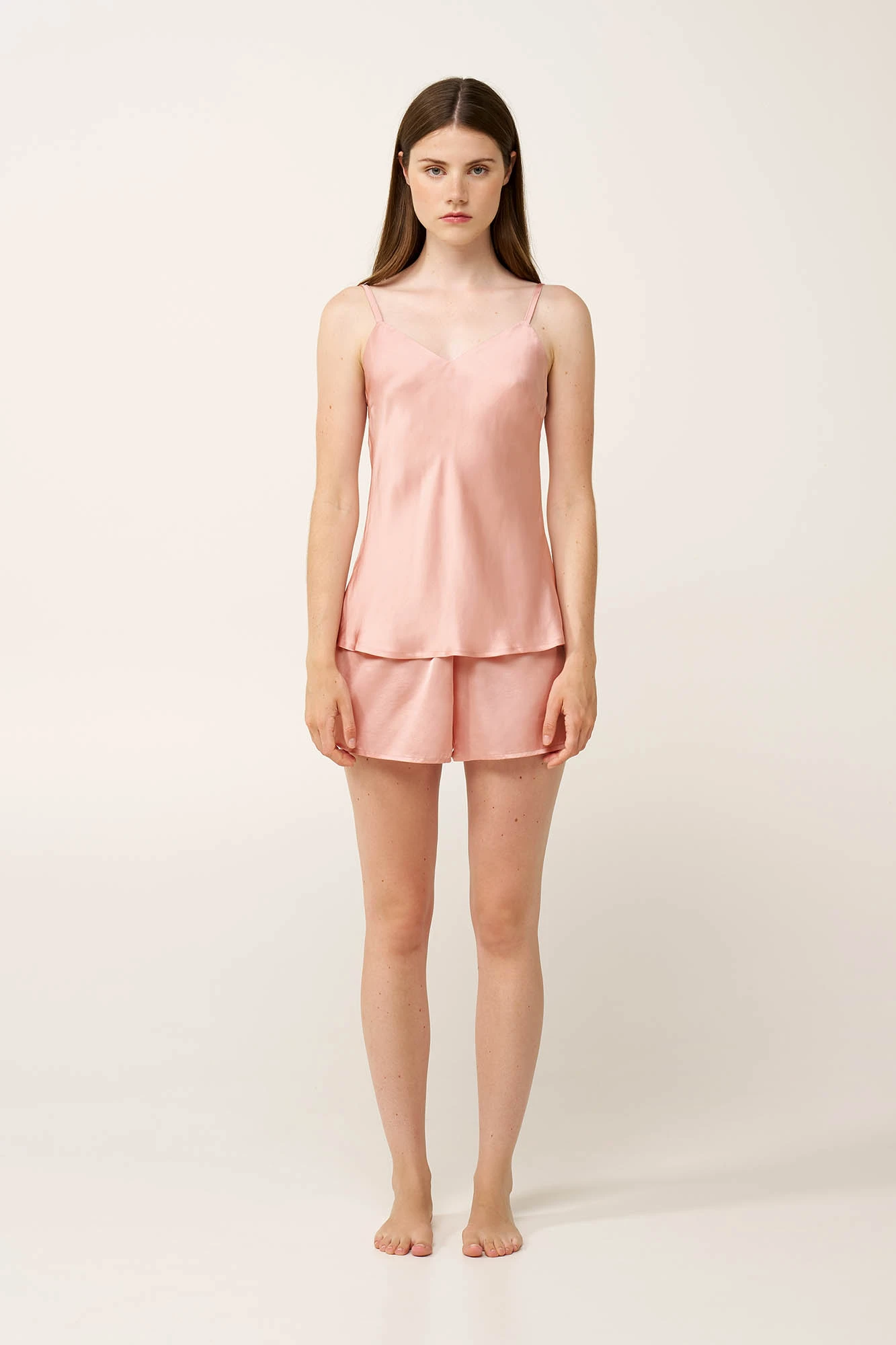 Σατέν Baby doll με Τιράντες