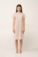 Βαμβακερό Νυχτικό με Πιέτα