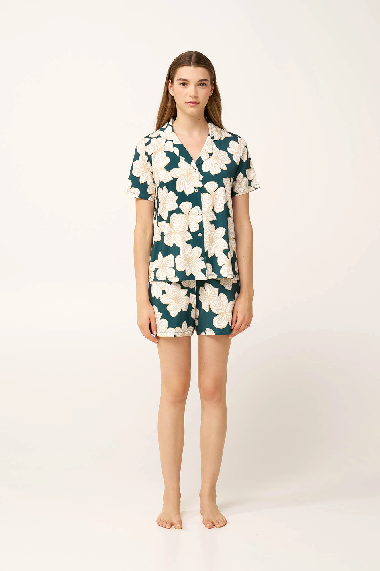 1_0421943917 Γυναικεία Κουμπωτή Πυτζάμα Micromodal