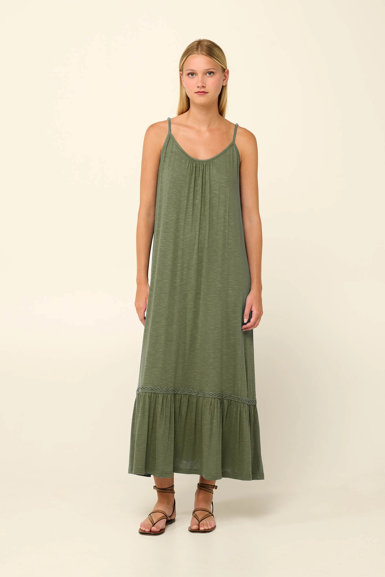 1_0428356761 Μακρύ Καλοκαιρινό Φόρεμα από Viscose