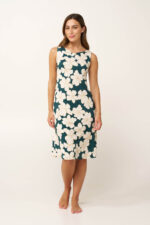 Αμάνικο Φλοράλ Νυχτικό Micromodal