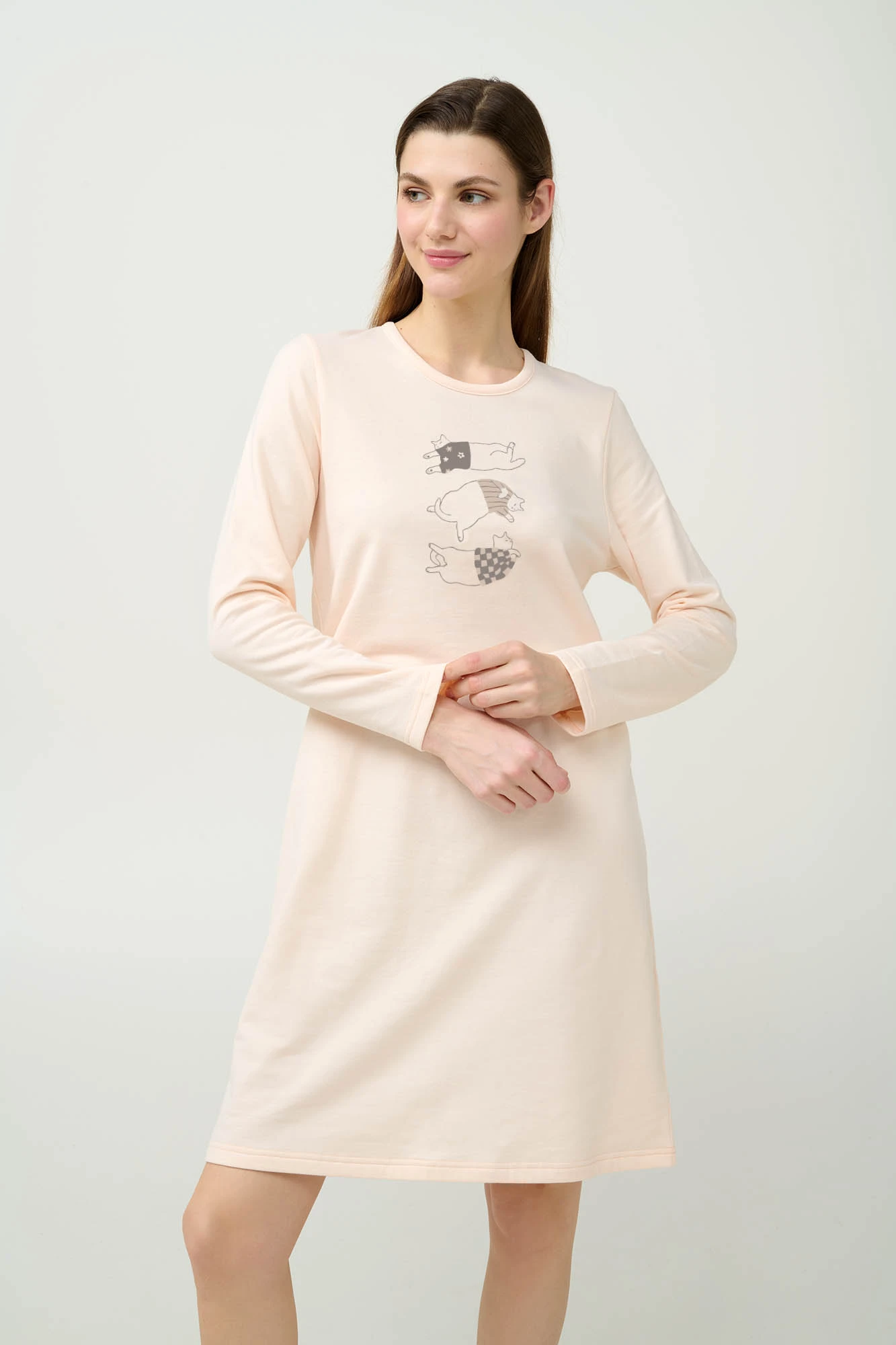 Χειμερινό Βαμβακερό Φούτερ Νυχτικό