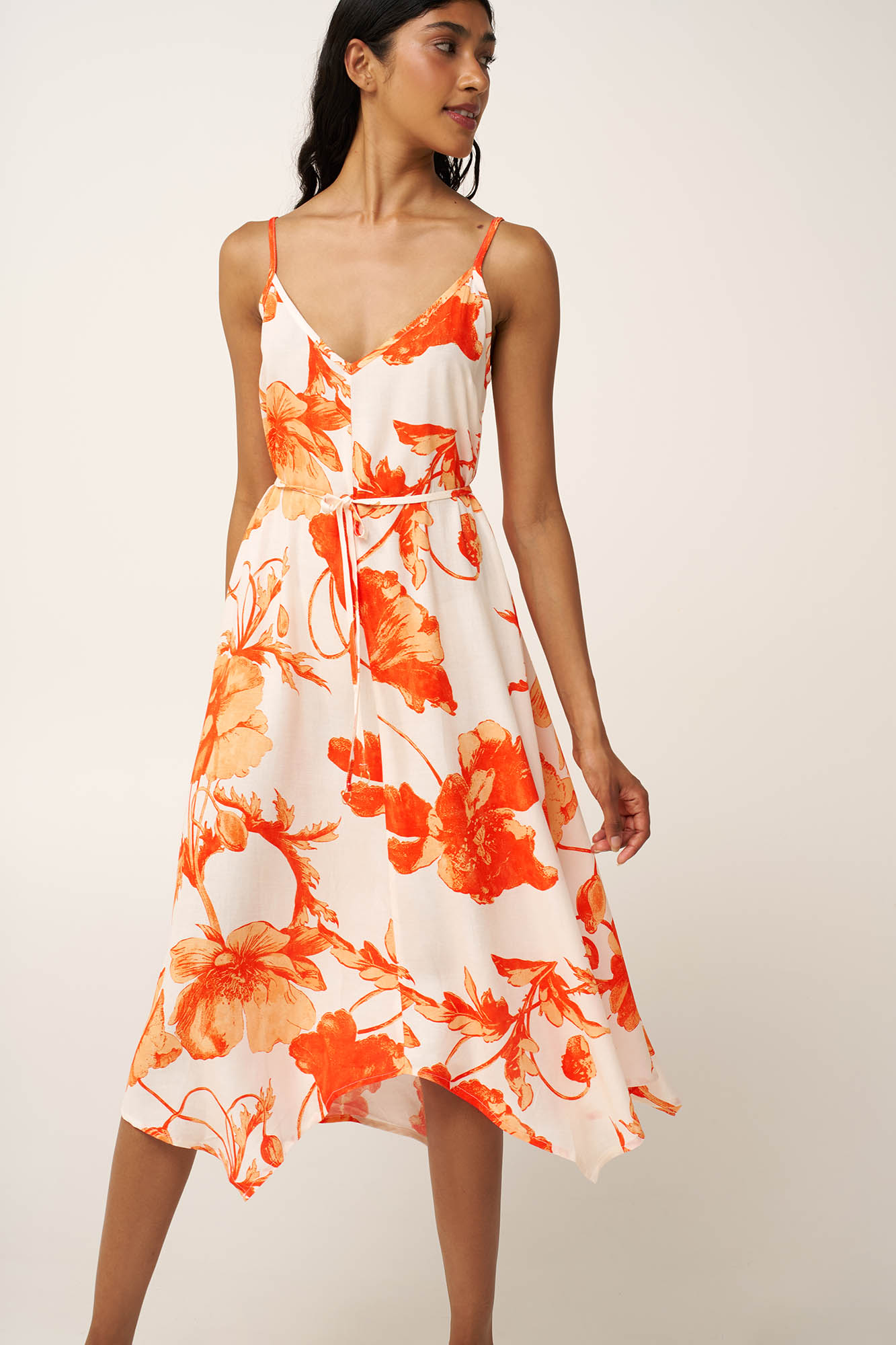 Μακρύ Καλοκαιρινό Φλοράλ Φόρεμα Ποπλίνα